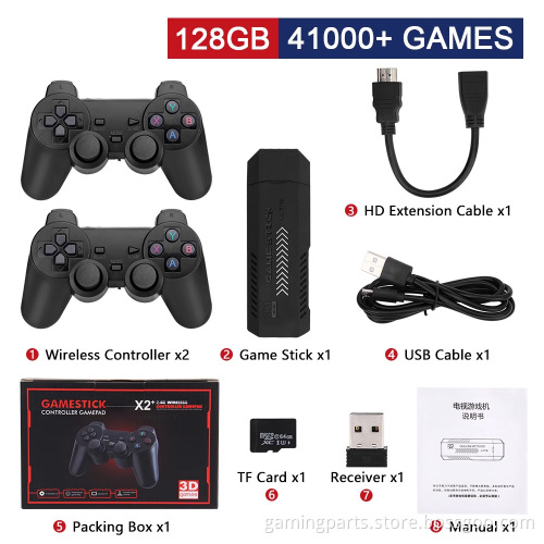 2023 Hot Sale GD10 Game Stick X2 PLUS Retro Game Stick4k HD TV Video Game Console